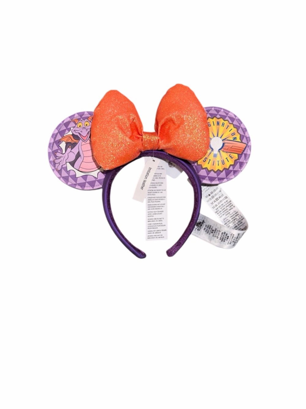 Purple & Orange Figment Epcot Mouse Ear Headband